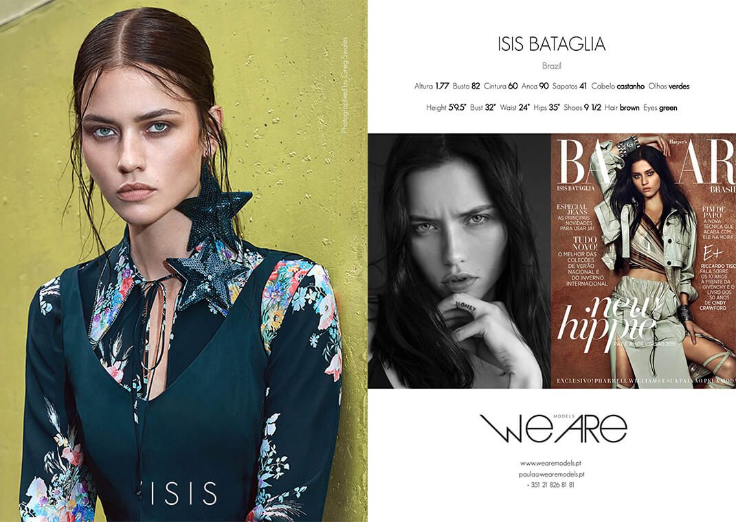 Model Women Isis Bataglia - Check out our model | We Are Models